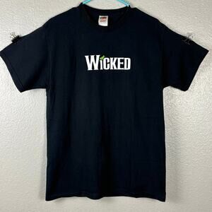Vintage Fruit of the Loom Size Medium Wicked Defy Gravity Black Short Sleeve Tee